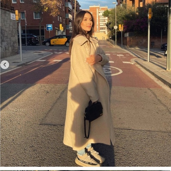 NWT ZARA OVERSIZED MANTENCO WOOD collar Size M 
🚨FIRM PRICE NO DISCOUNT - Picture 11 of 16